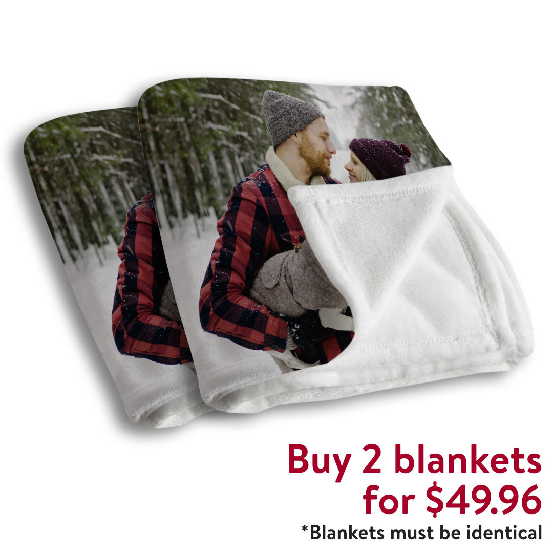 Collage fleece photo blanket hot sale