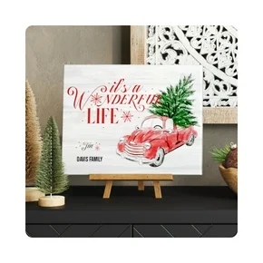 Christmas canvas art gifts