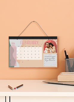 2026 Hanging Keepsake Calendar – personalized photo planner with notes
