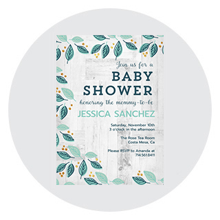 Baby shower invitations