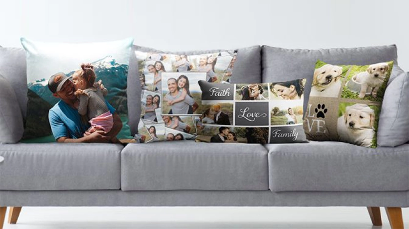 photo throw pillows