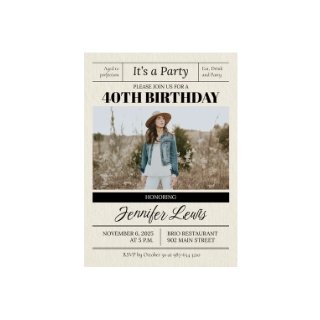 Birthday cards & invitations