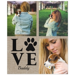 50x60 Fleece Blanket with Natural Pet Love design