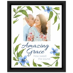 8x10 Photo Canvas With Floating Frame with Amazing Grace design