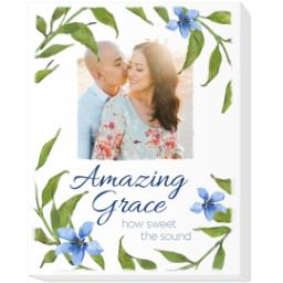 Thumbnail for 8x10 Photo Canvas with Amazing Grace design 1