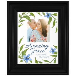 8x10 Photo Canvas With Classic Frame with Amazing Grace design