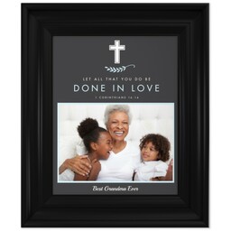 8x10 Photo Canvas With Classic Frame with Done In Love design
