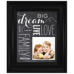 8x10 Photo Canvas With Classic Frame with Dream Big design