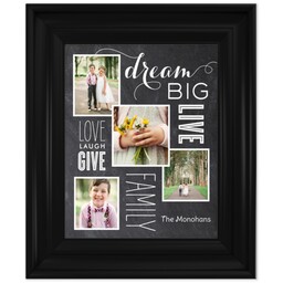 8x10 Photo Canvas With Classic Frame with Dream Big Collage design