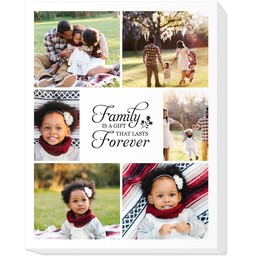11x14 Photo Canvas with Family Forever design