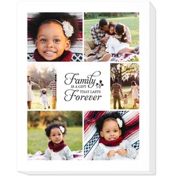 16x20 Photo Canvas with Family Forever design