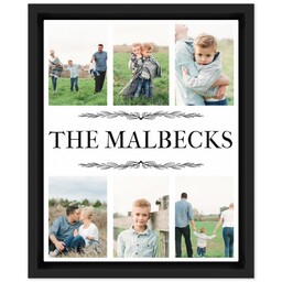 8x10 Photo Canvas With Floating Frame with Family Name design