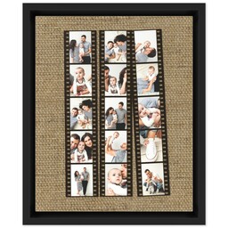 8x10 Photo Canvas With Floating Frame with Filmstrips design