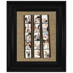 8x10 Photo Canvas With Classic Frame with Filmstrips design