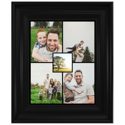 8x10 Photo Canvas With Classic Frame with Five Segments Black design