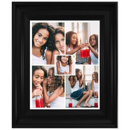 8x10 Photo Canvas With Classic Frame with Five Segments White design