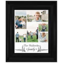 8x10 Photo Canvas With Classic Frame with Laurel design