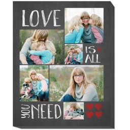 11x14 Photo Canvas with Love Is All You Need design