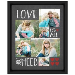 8x10 Photo Canvas With Floating Frame with Love Is All You Need design