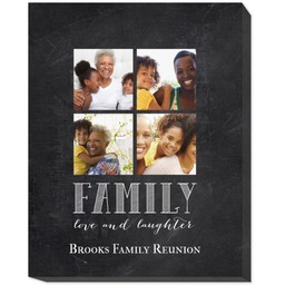 16x20 Photo Canvas with Our Family Chalkboard design