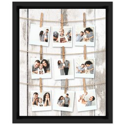 8x10 Photo Canvas With Floating Frame with Snapshots design