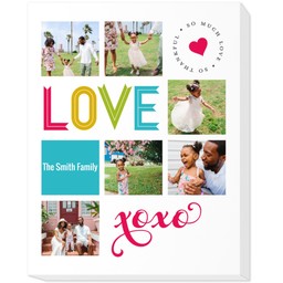 11x14 Photo Canvas with So Much Love design