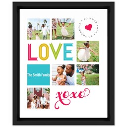 8x10 Photo Canvas With Floating Frame with So Much Love design