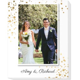 11x14 Photo Canvas with Surrounded In Gold design