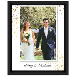 8x10 Photo Canvas With Floating Frame with Surrounded In Gold design