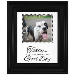 8x10 Photo Canvas With Classic Frame with Today Is A Good Day design
