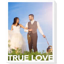 11x14 Photo Canvas with True Love design