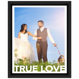 8x10 Photo Canvas With Floating Frame with True Love design