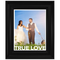 8x10 Photo Canvas With Classic Frame with True Love design