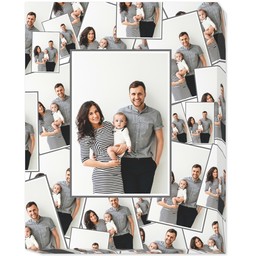 11x14 Photo Canvas with Tiled Photo design