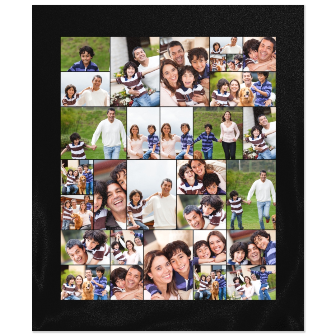 Photo Blankets, Custom Color Collage