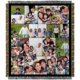 Thumbnail for 50x60 Collage Woven Throw with Custom Color Collage design 1
