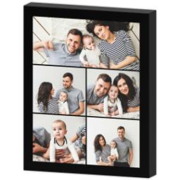 Thumbnail for 8x10 Collage Photo Canvas with Custom Color Collage design 3