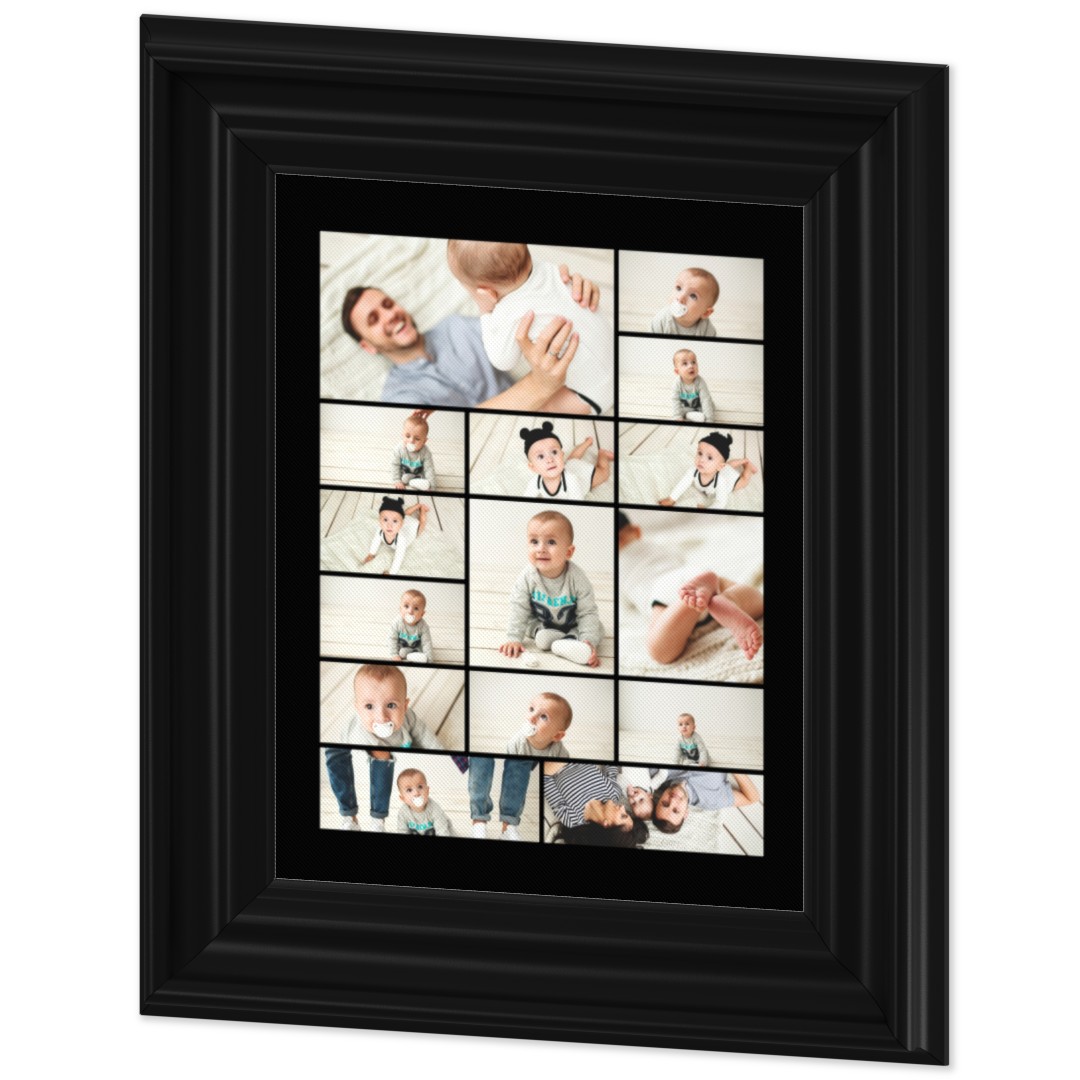 6 photos f102 framed canvas ready to hang Personalised Photo Collage Printed 