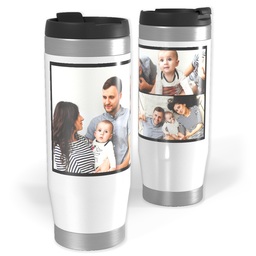 Photo Travel Tumbler with Custom Color Collage design