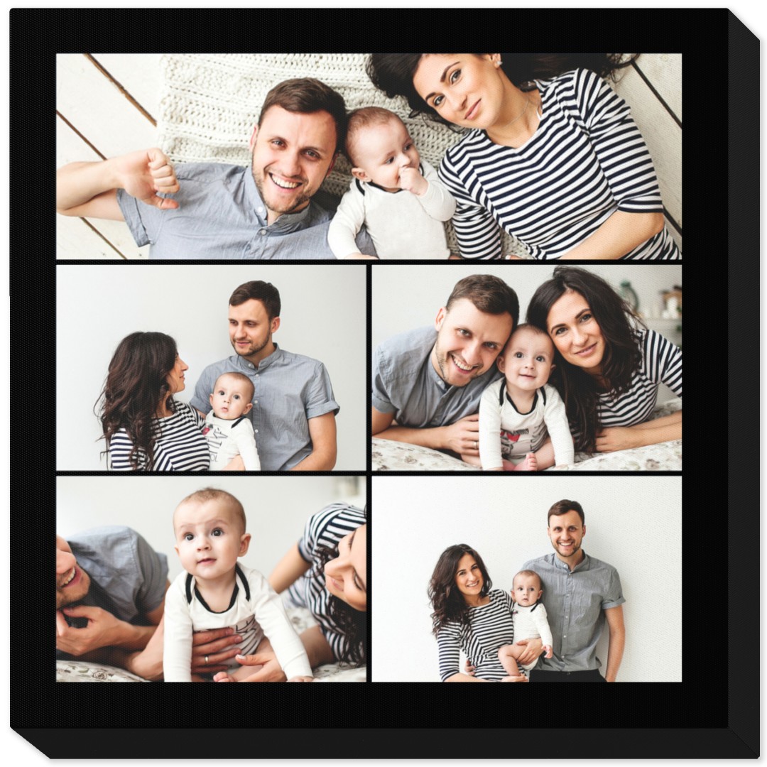 Your Photo/Picture  PERSONALISED COLLAGE CANVAS A4 A3 A2 A1 A0 320gsm 18MM FRAME 