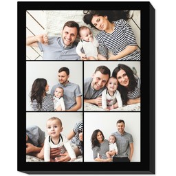 11x14 Photo Collage Canvas with Custom Color Collage design