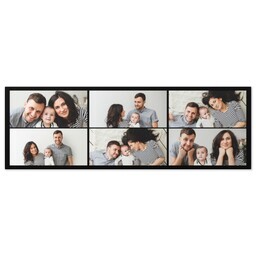 12x36 Photo Collage Canvas with Custom Color Collage design