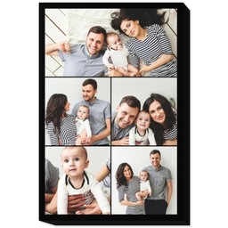16x24 Photo Collage Canvas with Custom Color Collage design