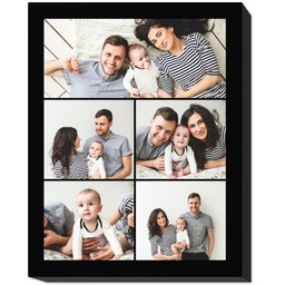 8x10 Photo Collage Canvas with Custom Color Collage design
