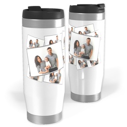 14oz Personalized Travel Tumbler with Tiled Photo design