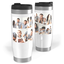 14oz Personalized Travel Tumbler with 8 Collage B design