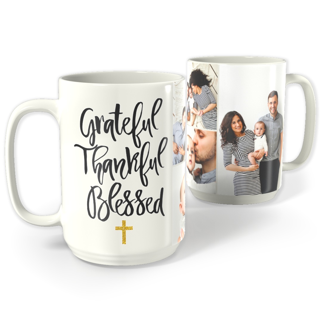 Thankful grateful blessed mug