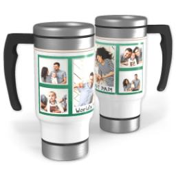 Thumbnail for 14oz Stainless Steel Travel Photo Mug with Best Dad Chalkboard design 1