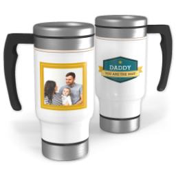 Thumbnail for 14oz Stainless Steel Travel Photo Mug with Daddy Banner design 1