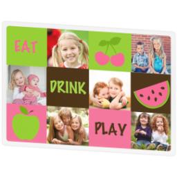 Thumbnail for Photo Placemat with Eat Drink Play design 2